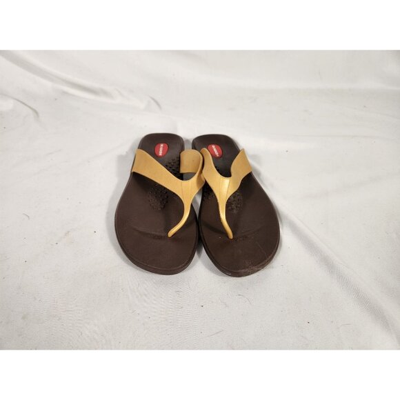 OKABASHI Breeze Fit Flop Sandal Comfort Arch Support Beach Resort US:L USA Made - Picture 7 of 9